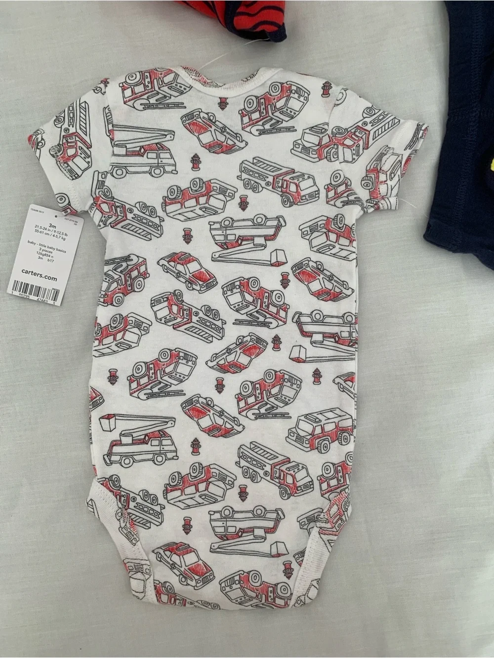 NWT Carter's Baby Boy 3pc Fire Truck Set 3M